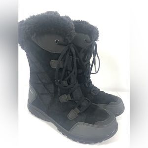 COPY - Columbia Ice Maiden II Waterproof Snow Boots Black Faux Fur Trim Women S…